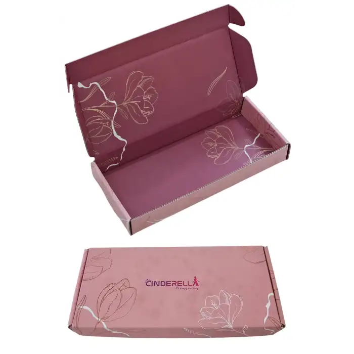 FLOWER Hediye Kutusu Pembe 3x10x22cm - Eşe Anneye Kadına Sevgiliye Arkadaşa Hediyelik Toka Kutusu