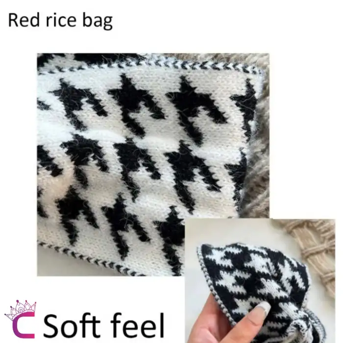 Kadın Kışlık Örgü Kafa Bandı Saç Bandana Siyah Beyaz - Geniş Rahat Günlük Kullanım Makyaj Bandanası