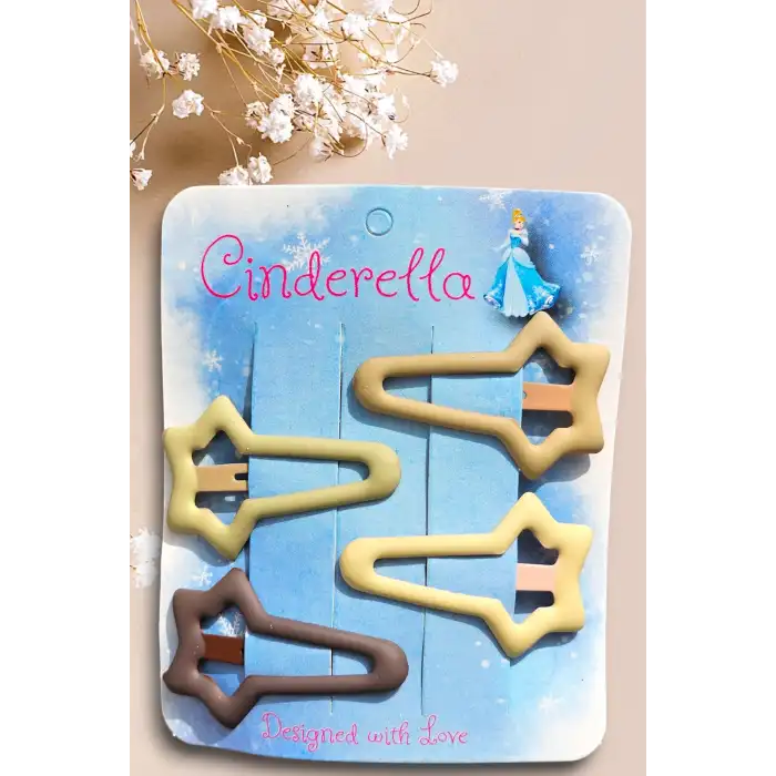 Kayan Yıldız Çıtçıt Toka Seti - Mat Soft Renkli Çıt Çıt Saç Tokası - Kız Çocuk Çıtçıtlı Yan Toka