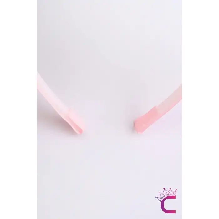 Kız Çocuk Sevimli Fiyonklu Unicorn Taç Pembe - Kurdele Çocuk Taç Saç Bandı Toka Prenses Tacı