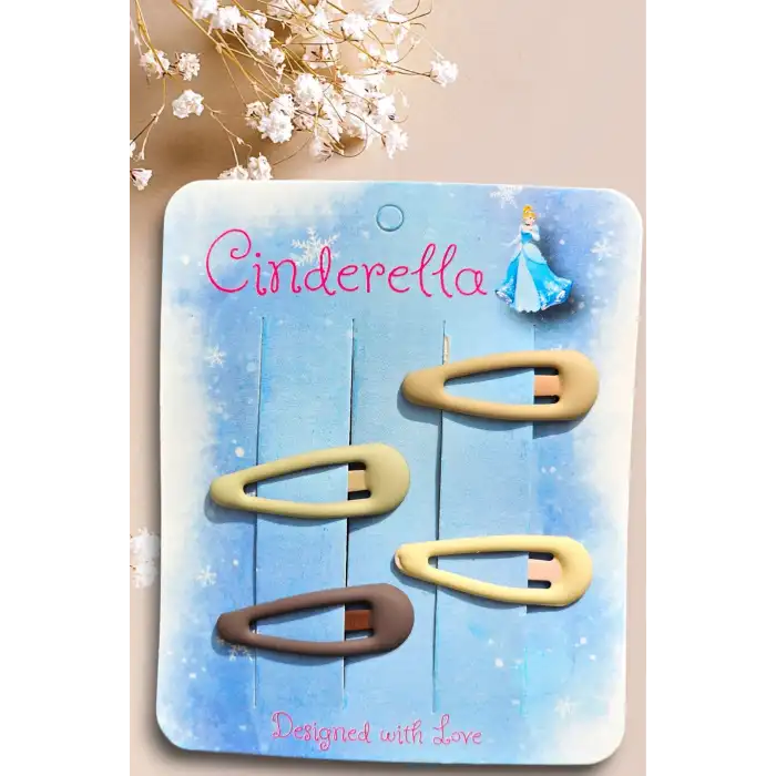 Mat Soft Renkli Kız Bebek Çıtçıt Toka Seti - Minik Çıt Çıt Saç Tokası - Çıtçıtlı Yan Toka