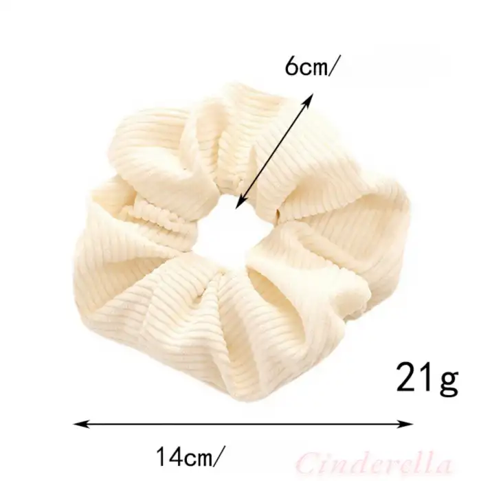 Pamuklu Yumuşak Kumaş Kadın Büyük Scrunchie Toka Siyah - Rahat Simit Lastik Saç Tokası