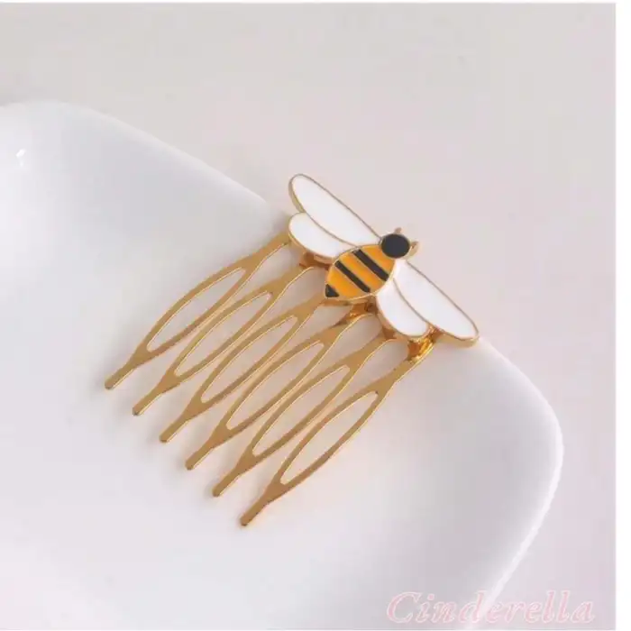 Queen Bee Mucizesi Sevimli Karikatür Arı Saç Tokası - Arı Model Anime Kız Toka