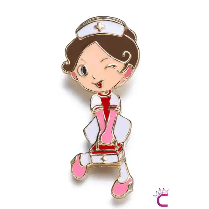 Sağlıkçı Hemşire Broş - Hediyelik Takı Aksesuar Charm Çanta Ceket Yaka İğnesi Rozeti Meslek Broşu