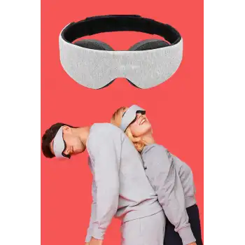 %100 Işık Engelleyen Trend Zero Uyku Maskesi - Erkek ve Kadın için Rahat ve Ayarlanabilen Göz Bandı