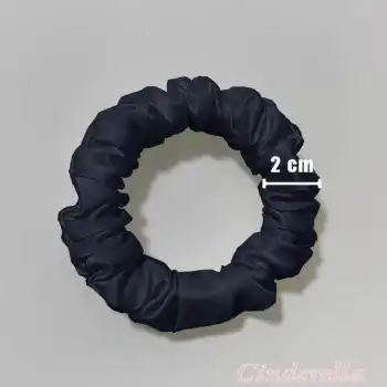 %100 Saf Dut İpek Kadın Scrunchie Saç Tokası Lacivert - Yumuşak Rahat Uyku için Simit Lastikli Toka