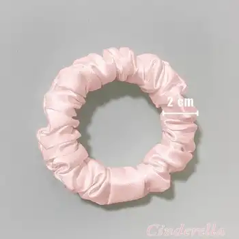 %100 Saf Dut İpek Kadın Scrunchie Saç Tokası Pembe - Yumuşak Rahat Uyku için Simit Lastikli Toka