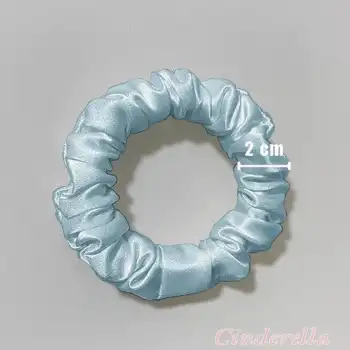 %100 Saf Dut İpek Kadın Scrunchie Saç Tokası Vizon Gri - Yumuşak Rahat Uyku için Simit Lastikli Toka