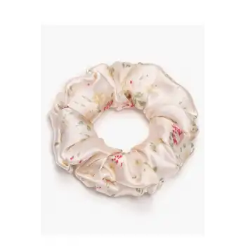 %100 Saf Dut İpek Kadın Scrunchie Saç Tokası - Yumuşak Rahat Uyku için Simit Lastikli Toka Model-1