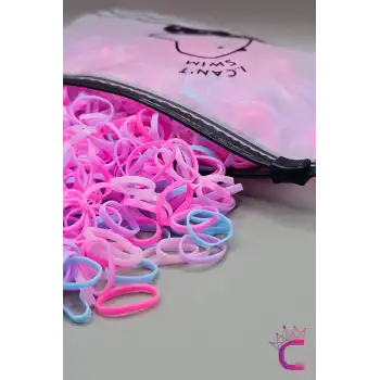 1000li Soft Mat Renkli Kalın Küçük Kız Çocuk Lastik Toka Seti - Elastik Dayanıklı Saç Örgü Lastiği