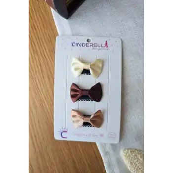 3lü Fiyonklu Yumuşak Saçsız Bebek Tokası - Az Saçlı Kız Bebek Toka Seti Çıtçıtlı Yenidoğan Tokası