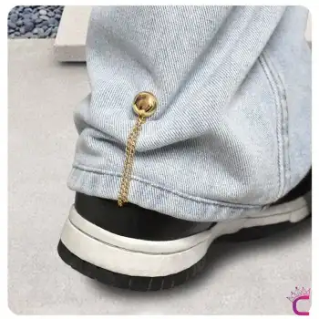 4lü Mıknatıslı Pantolon Paça Kısaltma Klipsi Gold - Etek Tişört Beli Uzunluk Daraltma Aparatı Broş