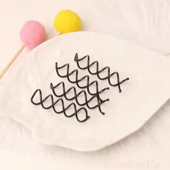 4lü Mucizevi Spin Topuz Tokası Siyah - Gizli Saç Aksesuarı Topuz Tokası