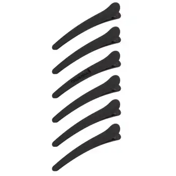 6lı Soft Mat Saç Makyaj Cilt Bakımı Klips Timsah Pens Toka Seti - Kuaför Maşa Fön Dalga Saç Tutucu