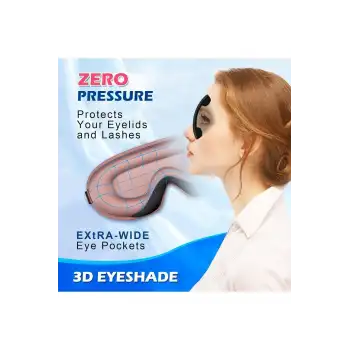 3D Face Design %100 Işık Geçirmez Uyku Maskesi Göz Bandı Pembe - Ayarlı Sıkmaz Yumuşak Baş Kayışı