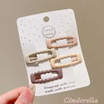 Dikdörtgen Model Mat Soft Renkli Çıtçıt Toka Seti - Çıt Çıt Saç Tokası - Kız Bebek Çıtçıtlı Yan Toka