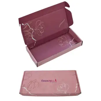 FLOWER Hediye Kutusu Pembe 3x10x22cm - Eşe Anneye Kadına Sevgiliye Arkadaşa Hediyelik Toka Kutusu