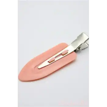 İz Yapmayan 2li Saç Makyaj Cilt Bakımı Klips Toka Seti Somon - Kadın Kuaför Pens Saç Tokası