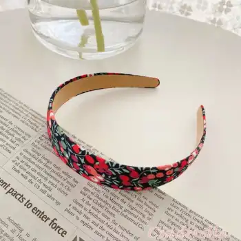 Kadın Hafif Esnek Taç Saç Bandı Kırmızı Model-6