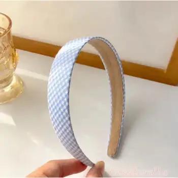 Kadın Hafif Esnek Taç Saç Bandı Mavi Model-14