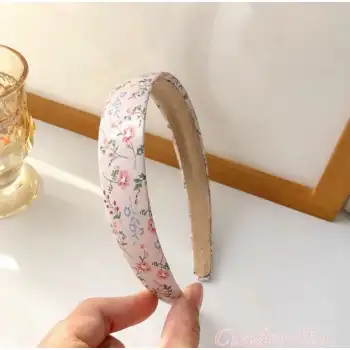 Kadın Hafif Esnek Taç Saç Bandı Pembe Model-3