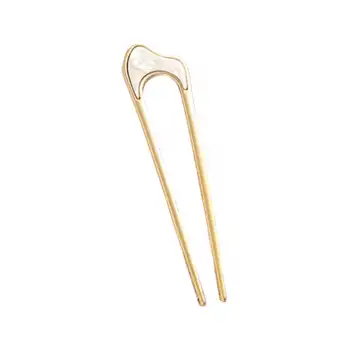 Kıvrımlı Metal Topuz Tokası Model-12 - Çubuk Saç Tokası - Saç Çubuğu