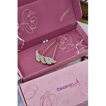 Özel Tasarım Hediyelik Kutulu İncili Taşlı Topuz Tokası - Eşe Anneler Sevgililer Doğum Günü Hediyesi