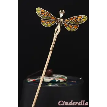 Peri Butterfly Tasarım Boho Metal Topuz Tokası 17cm - Yeni Trend Çubuk Toka Saç Topuz Çubuğu