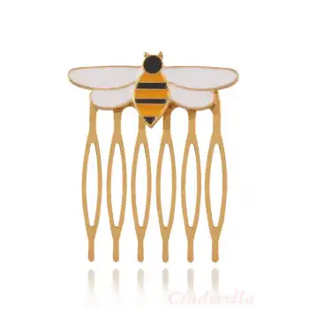 Queen Bee Mucizesi Sevimli Karikatür Arı Saç Tokası - Arı Model Anime Kız Toka