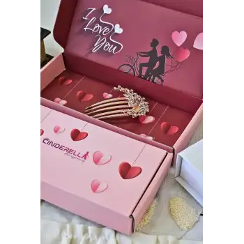 Sevgililer Günü Hediyesi Zarif Çiçekli Taraklı Topuz Tokası Yılbaşı Doğum Günü Sevgiliye Hediyelik