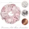%100 Mulberry Saf İpek Saç Tokası 3.5cm - Saçı Acıtmayan Yumuşak Scrunchie Saç Lastiği Toka Model-6