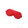 %100 Saf Dut İpek Ayarlanabilir Uyku Maskesi Kırmızı - Yan Yatanlar için Rahat Uyku Göz Bandı