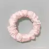 %100 Saf Dut İpek Kadın Scrunchie Saç Tokası Pembe - Yumuşak Rahat Uyku için Simit Lastikli Toka