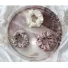 %100 Saf Dut İpek Kadın Scrunchie Saç Tokası - Yumuşak Rahat Uyku için Simit Lastikli Toka Model-1