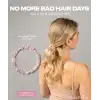%100 Saf Dut İpek Küçük Scrunchie Saç Tokası Lila - Günlük Pratik Ekstra Elastik Simit Lastikli Toka
