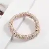 %100 Saf İpek Küçük Scrunchie Saç Tokası Renk1 - Günlük Pratik Ekstra Elastik Lastikli Simit Toka