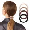 %100 Saf İpek Küçük Scrunchie Saç Tokası Renk1 - Günlük Pratik Ekstra Elastik Lastikli Simit Toka