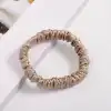 %100 Saf İpek Küçük Scrunchie Saç Tokası Renk3 - Günlük Pratik Ekstra Elastik Lastikli Simit Toka
