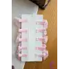 10lu Pembe Kız Bebek Astarlı Pens Toka Seti - İncili Fiyonk Kurdeleli Tüllü Çiçekli Saç Tokası