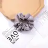 2li Saten Kumaş Kadın Scrunchie Simit Toka Lila - Uyku için Rahat Yumuşak Lastikli Saç Tokası