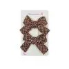 2li Soft Bej Kahve Tonlu Kız Çocuk Fiyonk Toka Seti - Tarz Fiyonklu Kurdele Pens Bebek Saç Tokası