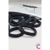 25li Günlük Kullanım Dayanıklı Kadın Siyah Lastik Toka Seti 4.5cm - Yumuşak Lastikli Saç Tokası
