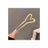Kalp Tasarım Şık Kadın Gold U Topuz Tokası 13cm - Hediyelik Saç Toplama Çubuğu Metal Çubuk Toka