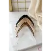 Siyah Renk Minimalist Muz Toka 12cm - Pratik At Kuyruğu Toplama Kıstırmalı Klipsli Saç Topuz Tokası