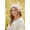 Retro Bohem Tarz Gül Kurusu Papatya Püsküllü Crochet Bandana - El Örgüsü Örme Üçgen Saç Bandanası