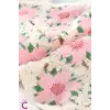 Pastel Tonlu Çiçekli Dantel İşlemeli Bohem Örme Üçgen Bandana - Hediyelik Yazlık Örgü Saç Bandanası