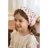 Kız Çocuk Genç Kadın Bohem Çilekli Pötikareli Taç Saç Bandı Toka - Desenli Saç Bandanası Eşarp Taç