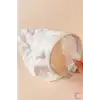 Soft Gökkuşağı Renkli Pötikare Desen Dantel Çiçekli Taç Bandana - Yazlık Retro Saç Bandanası Toka