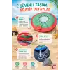 Pitaya Desenli Katlanabilir Yuvarlak Yelpaze Çıtçıt Çantalı Taşınabilir Mini Kore El Yelpazesi 20cm