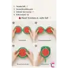 Pitaya Desenli Katlanabilir Yuvarlak Yelpaze Çıtçıt Çantalı Taşınabilir Mini Kore El Yelpazesi 20cm